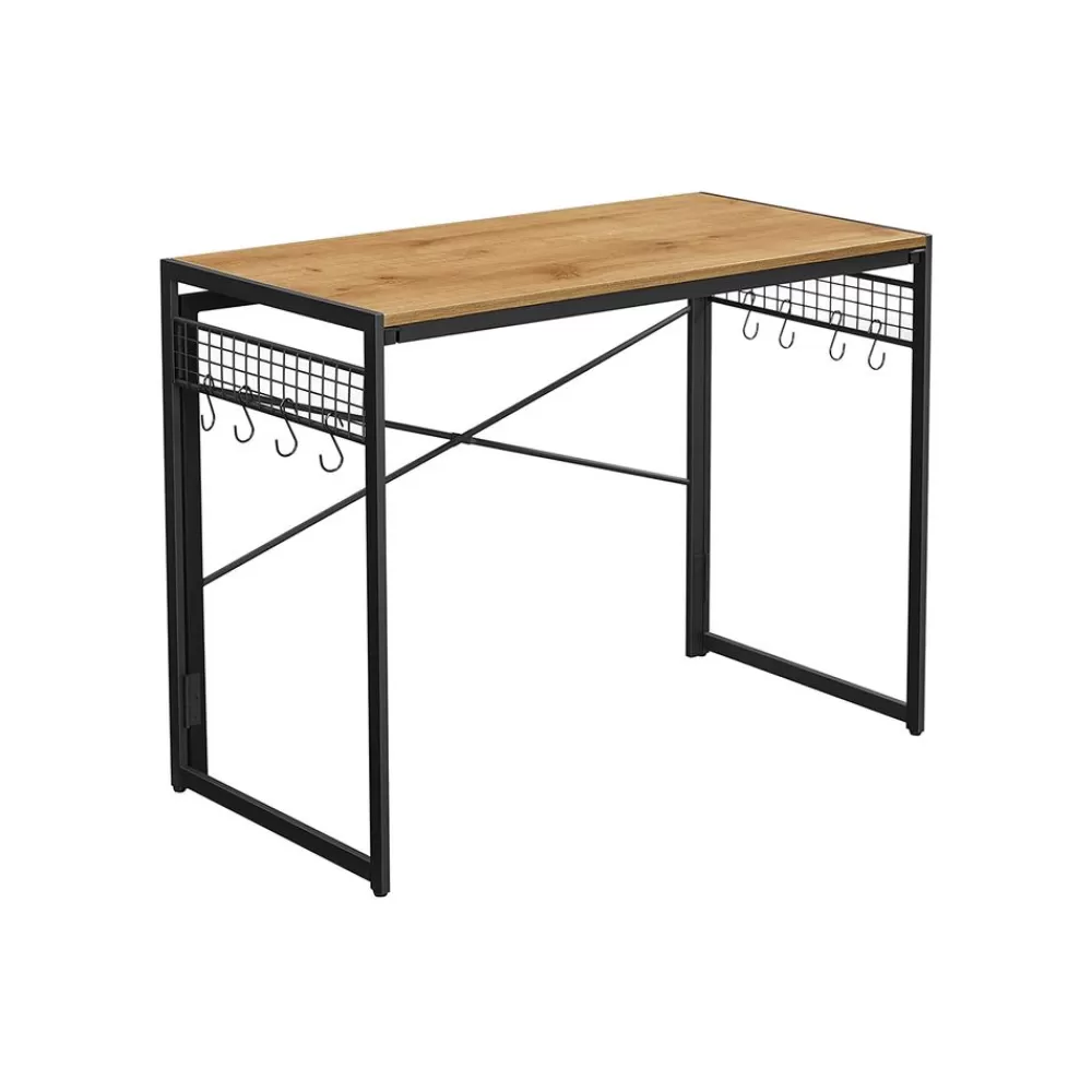 Discount SONGMICS Klappbarer Schreibtisch mit 8 Haken