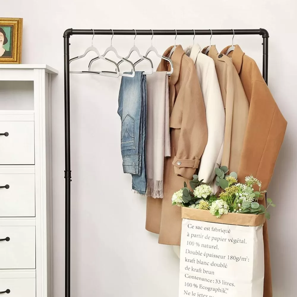 Outlet SONGMICS Kleiderbügel aus Kunststoff 30 Stück grau