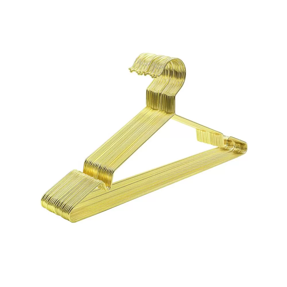 Clearance SONGMICS Kleiderbügel aus Metall 20er Set Gold