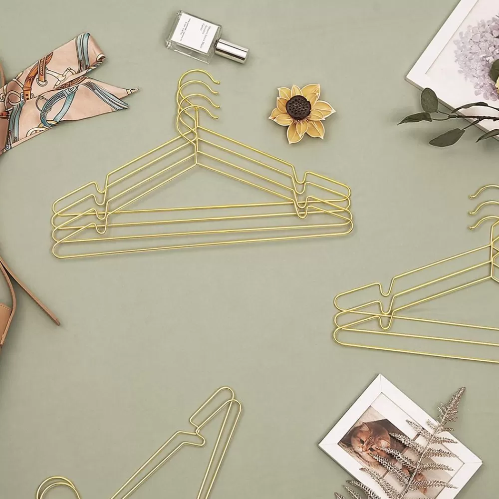 kleiderbgel_aus_metall_er_set_gold_2.webp Clearance SONGMICS Kleiderbügel aus Metall 20er Set Gold