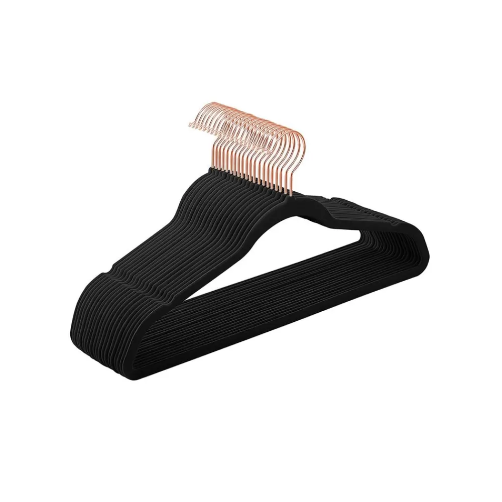 Sale SONGMICS Kleiderbügel aus Samt 20er Set Schwarz