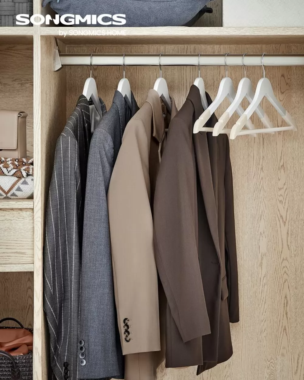 Discount SONGMICS Kleiderbügel Holz