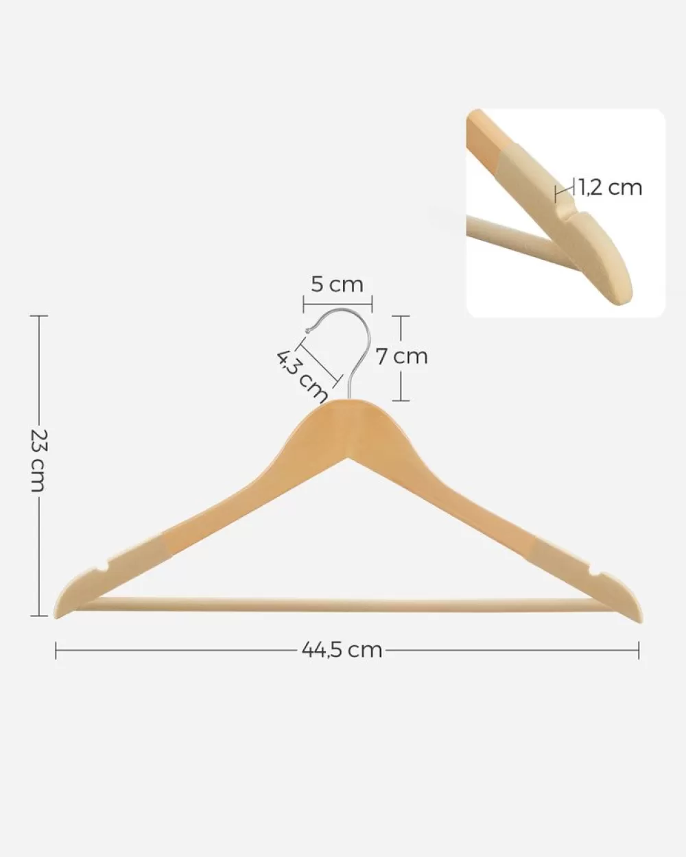 kleiderbgel_holz_14.webp Discount SONGMICS Kleiderbügel Holz