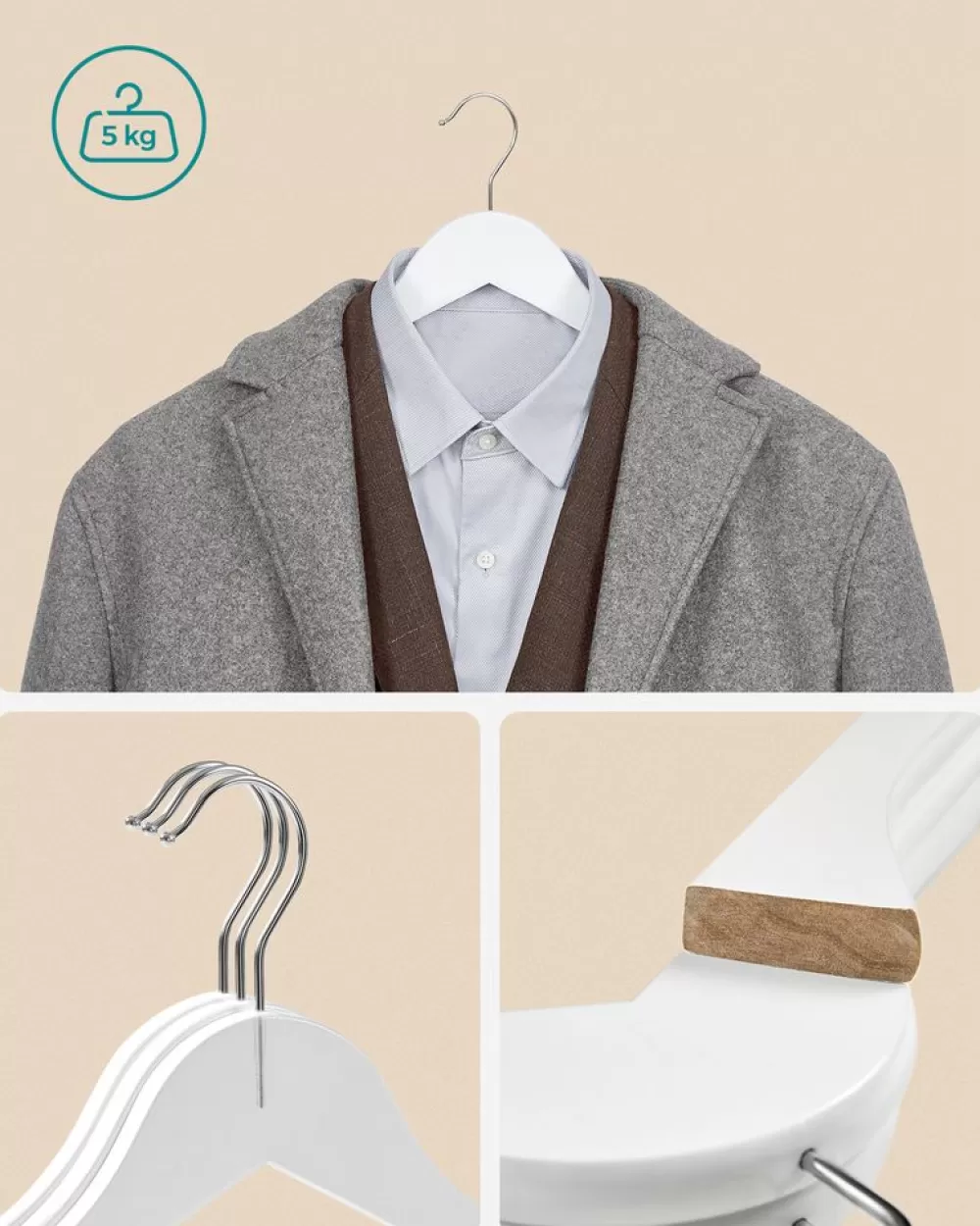 kleiderbgel_holz_5.webp Discount SONGMICS Kleiderbügel Holz