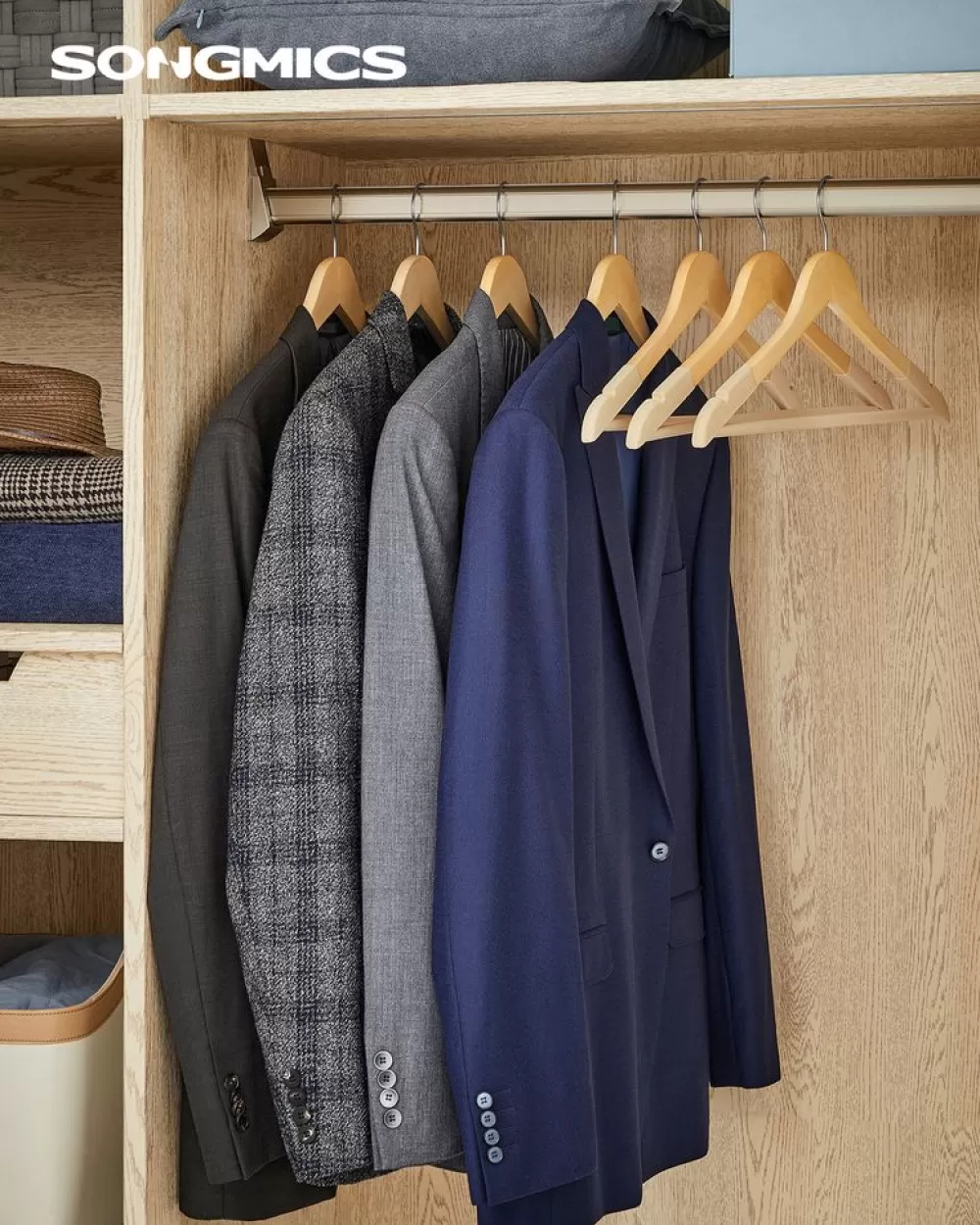 kleiderbgel_holz_9.webp Discount SONGMICS Kleiderbügel Holz