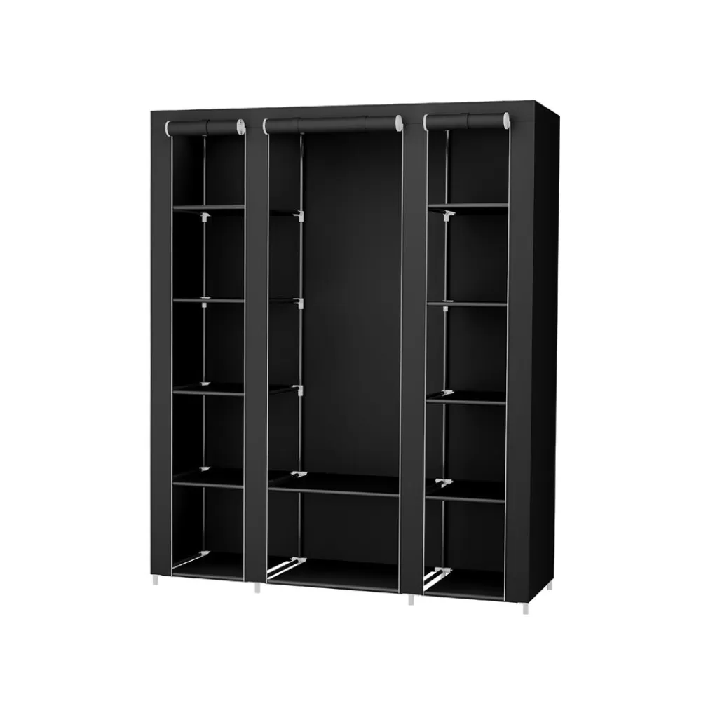 New SONGMICS Kleiderschrank 175 x 150 cm Schwarz