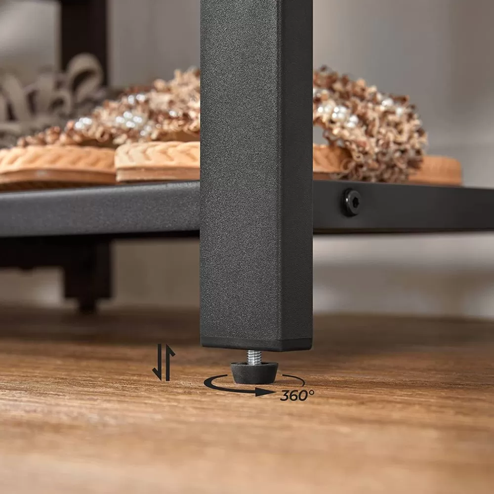 kleiderschrank_offen_vintagebraunschwarz_4.webp Hot SONGMICS Kleiderschrank offen vintagebraun-schwarz