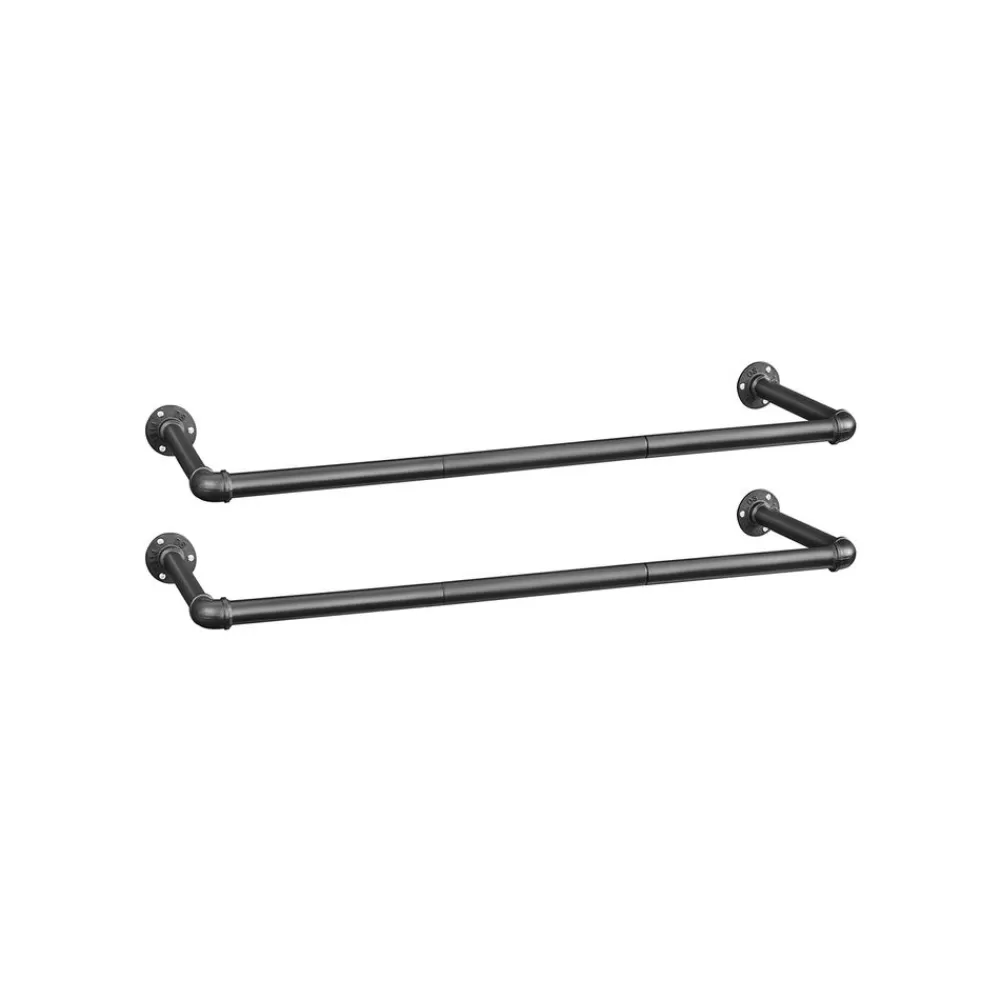 Cheap SONGMICS Kleiderstangen 2er Set Schwarz