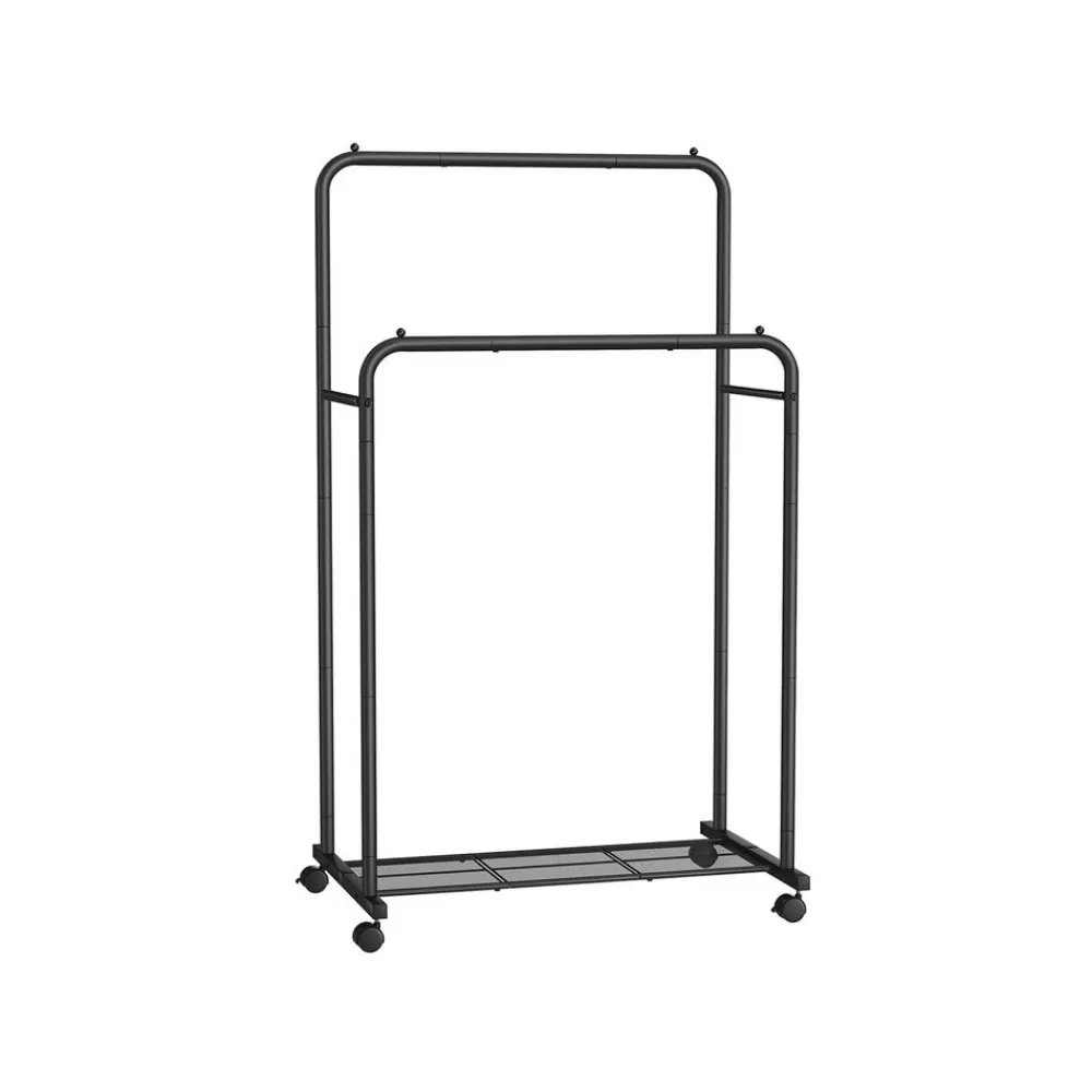 Flash Sale SONGMICS Kleiderständer auf Rollen aus Metall schwarz
