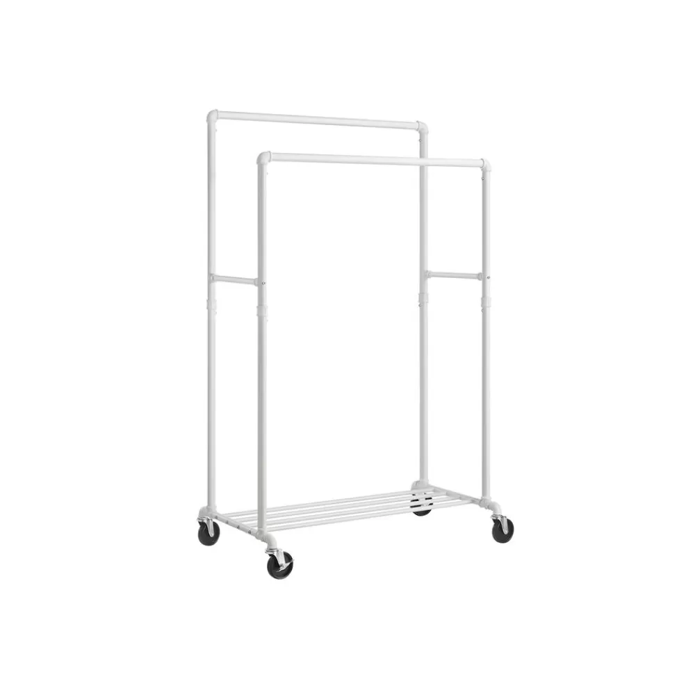 Best Sale SONGMICS Kleiderständer mit 2 Stangen Weiß
