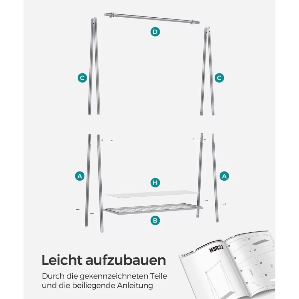 kleiderstnder_mit_kleiderstange_12.webp Best Sale SONGMICS Kleiderständer mit Kleiderstange