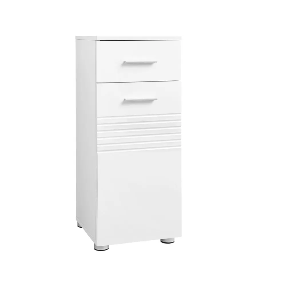 New SONGMICS Kleiner Badschrank „Moderne Kerben“