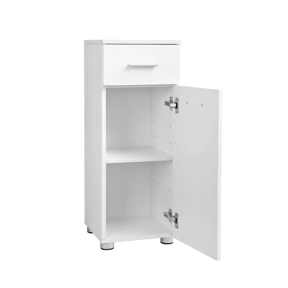New SONGMICS Kleiner Badschrank „Moderne Kerben“