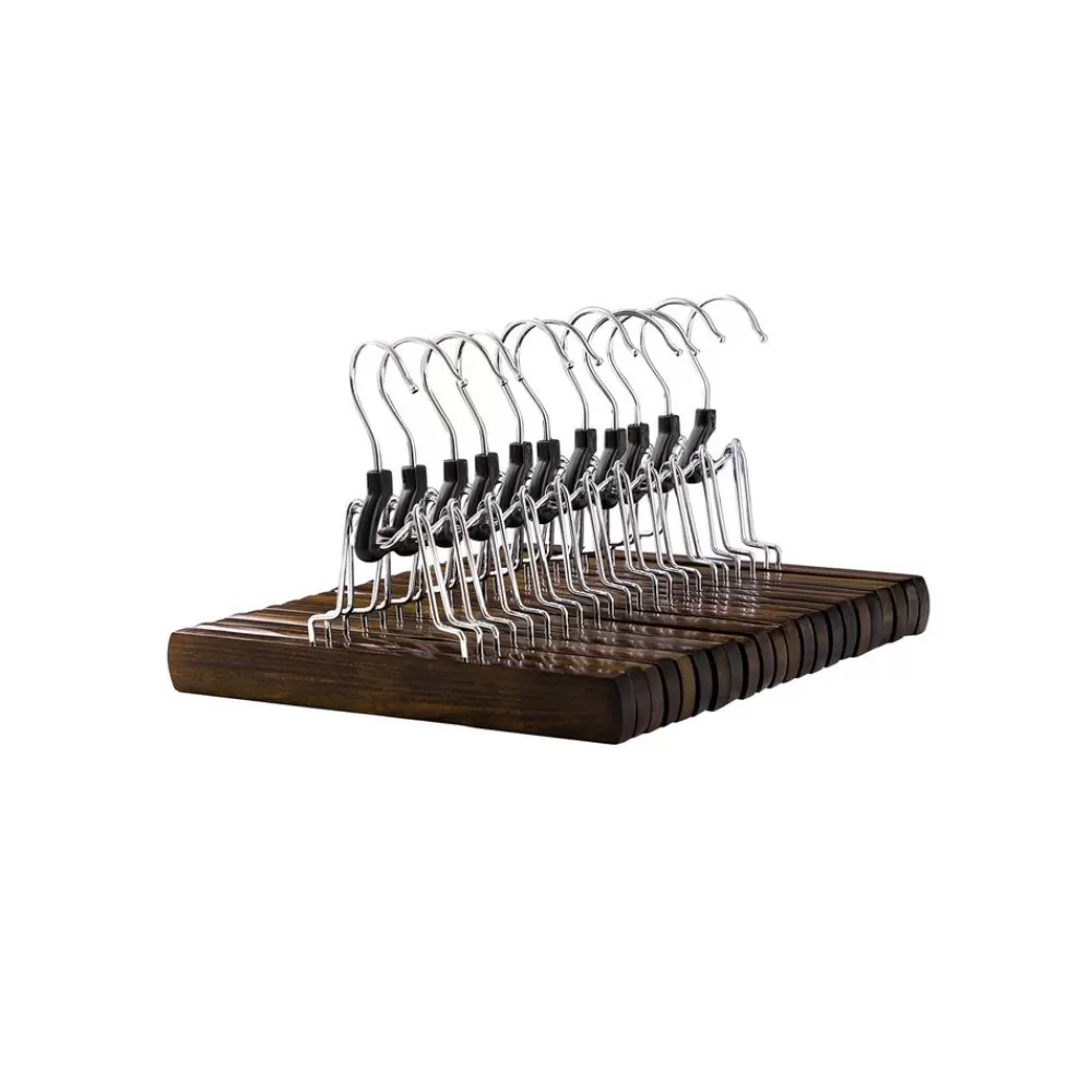 Cheap SONGMICS Klemmbügel Schimaholz 12 Stück Braun