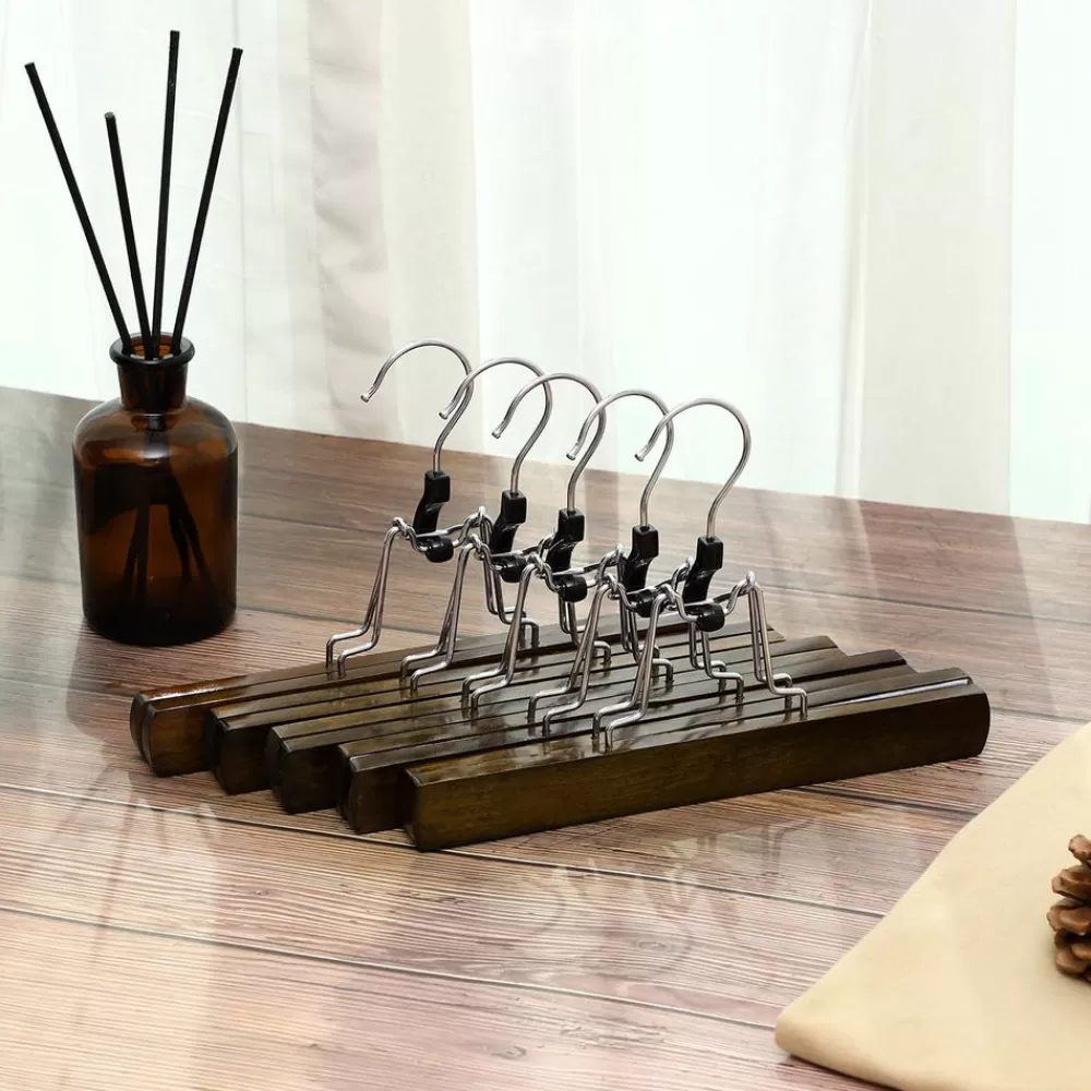 Cheap SONGMICS Klemmbügel Schimaholz 12 Stück Braun
