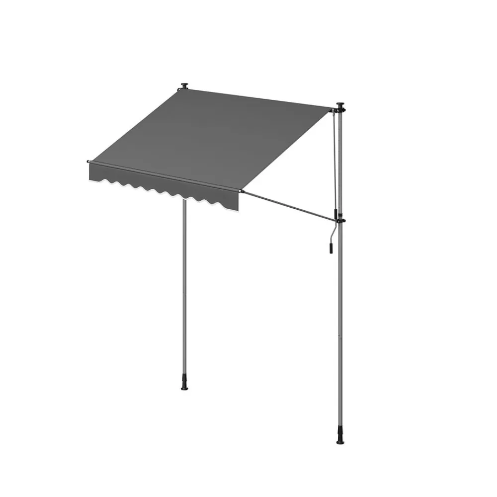Store SONGMICS Klemmmarkise 200 x 120 cm mit Handkurbel für Sonnenschutz