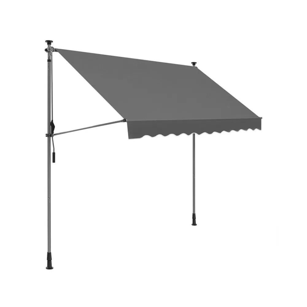 Cheap SONGMICS Klemmmarkise 350 x 130 cm mit Kurbel