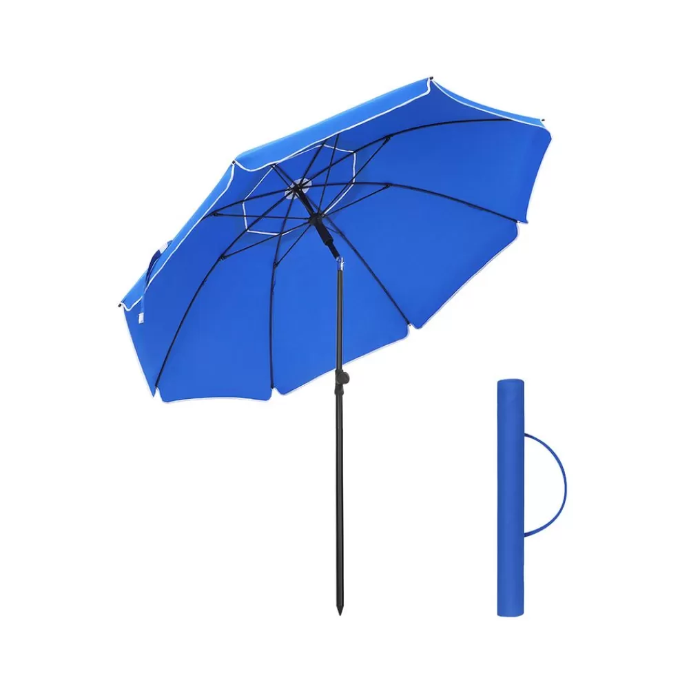 Shop SONGMICS Knickbarer Sonnenschirm Blau