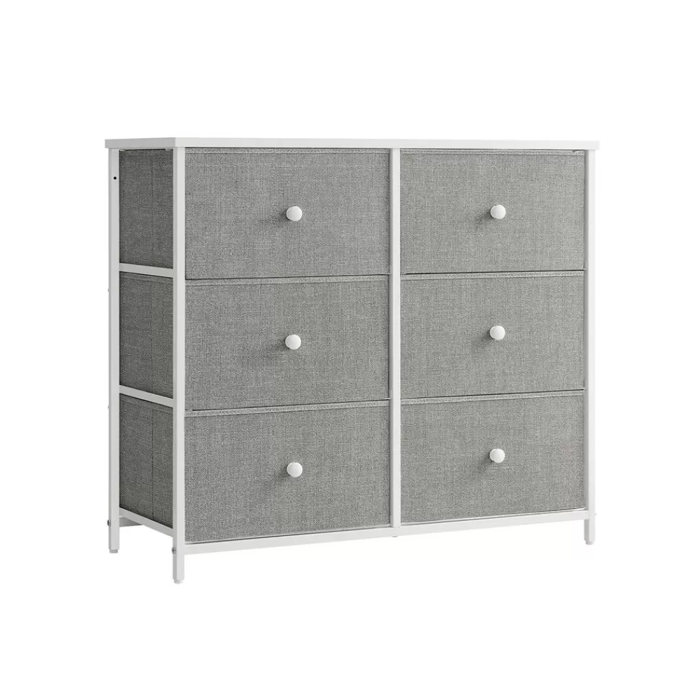 Shop SONGMICS Kommode 6 Stoffschubladen mit Metallrahmen Organizer