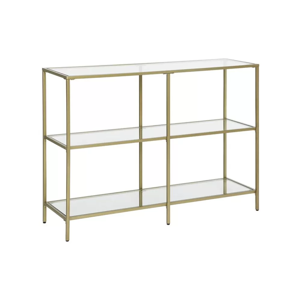 Shop SONGMICS Konsolentisch aus Hartglas Gold