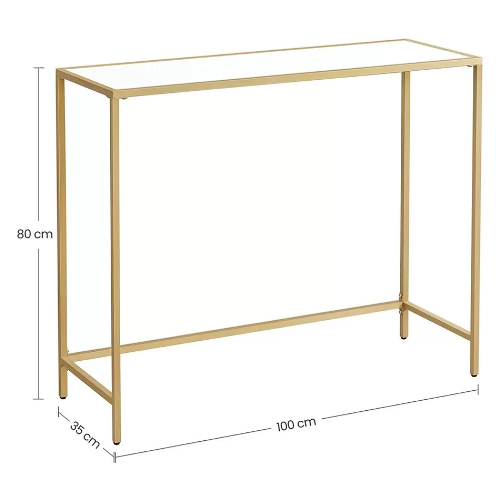 konsolentisch_mit_stahlgestell_goldfarbenwei_4.webp Shop SONGMICS Konsolentisch mit Stahlgestell goldfarben-weiß