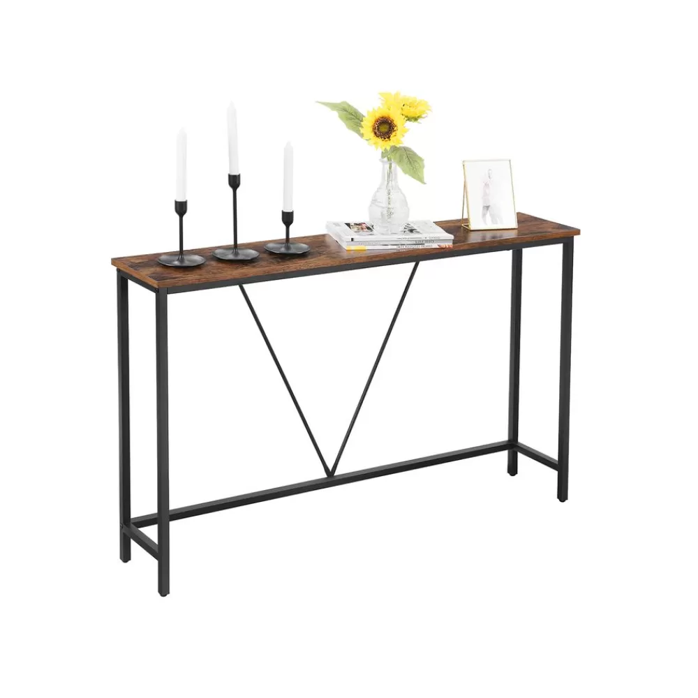 New SONGMICS Konsolentisch Vintagebraun-Schwarz