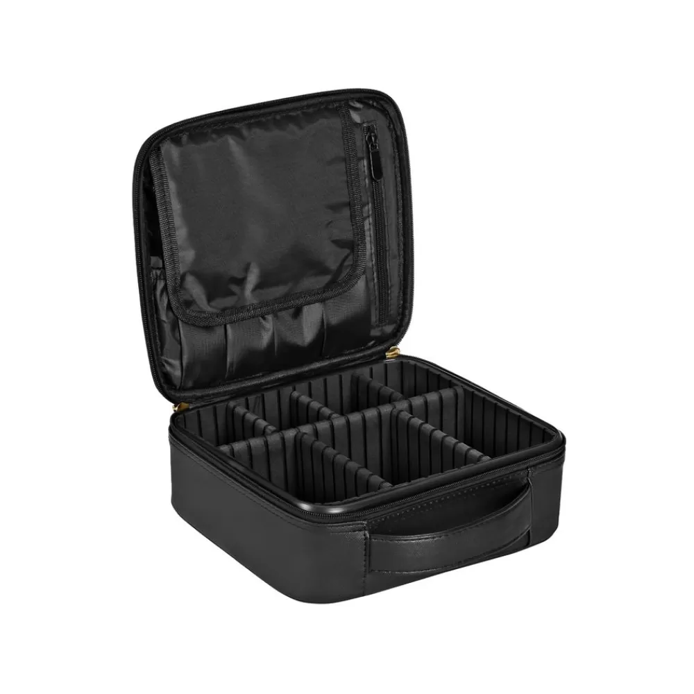 Best SONGMICS Kosmetiktasche mit Trennwänden Schwarz