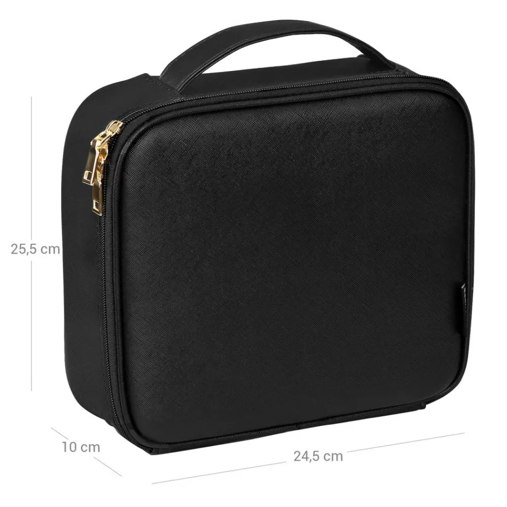 kosmetiktasche_mit_trennwnden_schwarz_6.webp Best SONGMICS Kosmetiktasche mit Trennwänden Schwarz