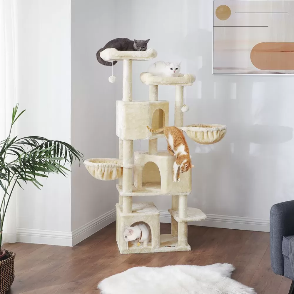 kratzbaum__cm_mit__hhlen_2-1.webp New SONGMICS Kratzbaum 164 cm mit 3 Höhlen