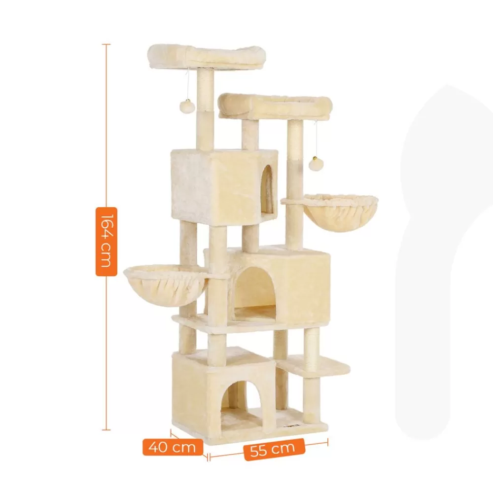 kratzbaum__cm_mit__hhlen_5-1.webp New SONGMICS Kratzbaum 164 cm mit 3 Höhlen