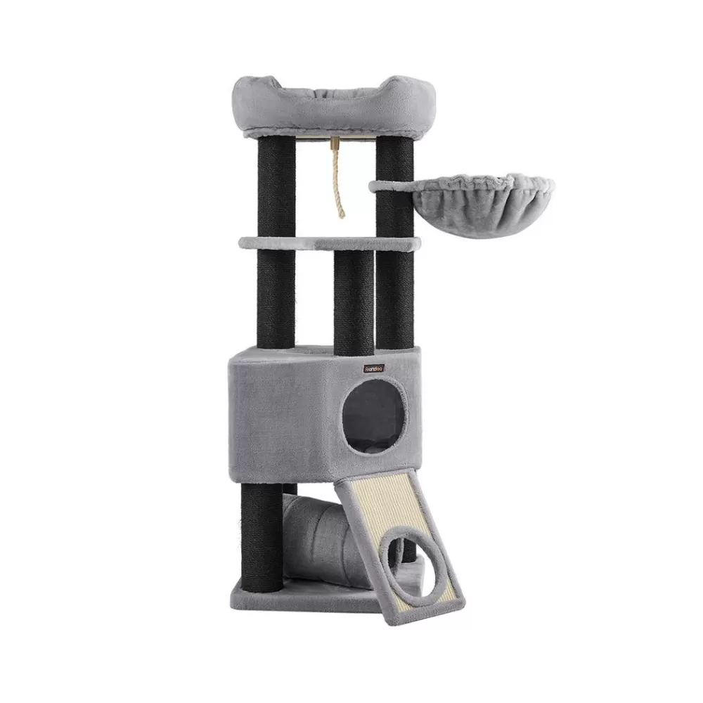 Outlet SONGMICS Kratzbaum dicke Stämme 141 cm Grau