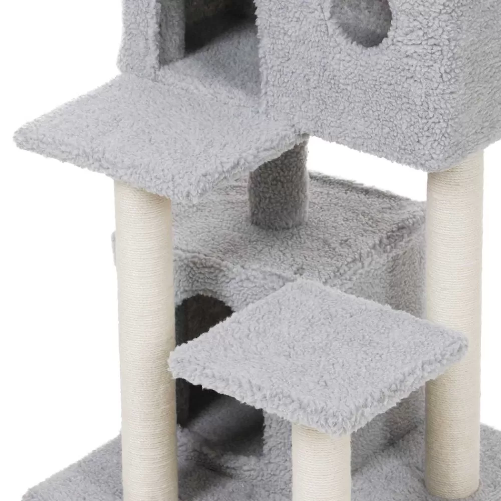 kratzbaum_fleece__cm_hellgrau_4.webp Clearance SONGMICS Kratzbaum Fleece 85 cm Hellgrau