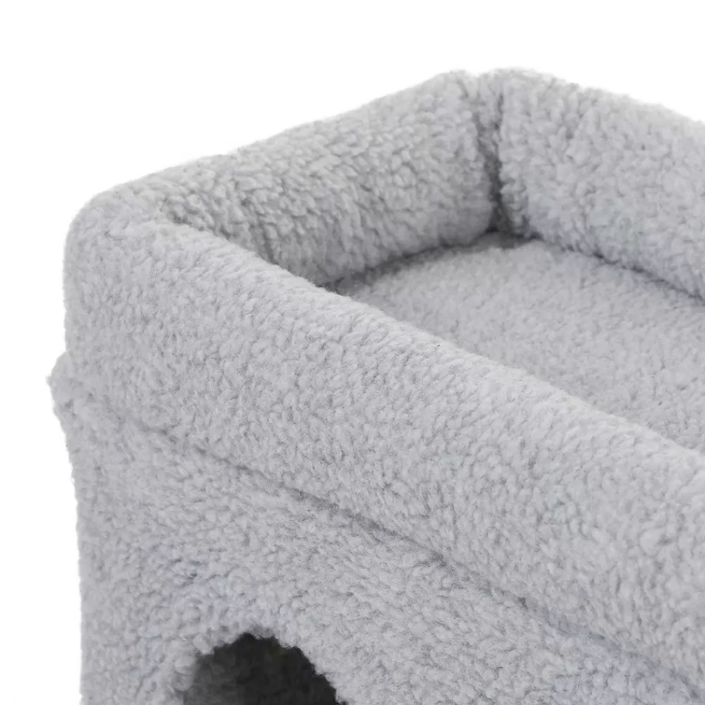 kratzbaum_fleece__cm_hellgrau_5.webp Clearance SONGMICS Kratzbaum Fleece 85 cm Hellgrau