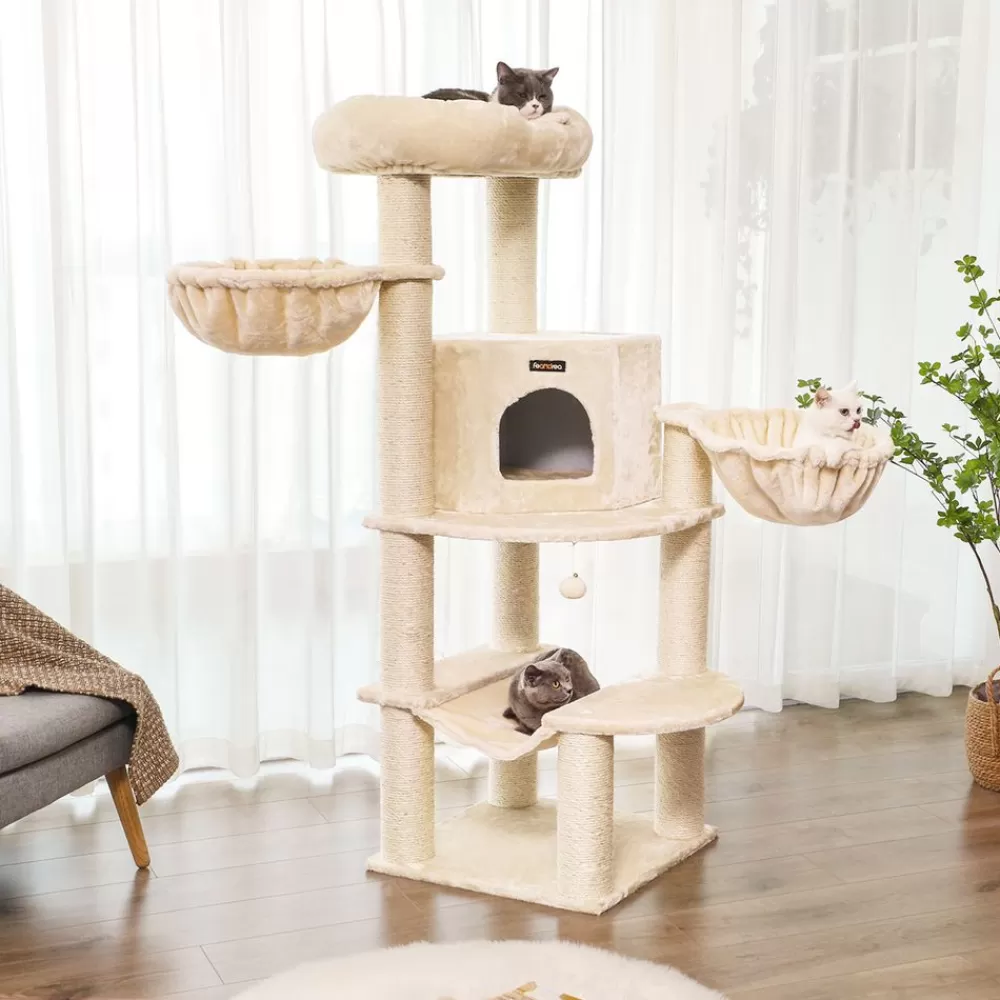 Shop SONGMICS Kratzbaum groß XL Katzenbaum beige