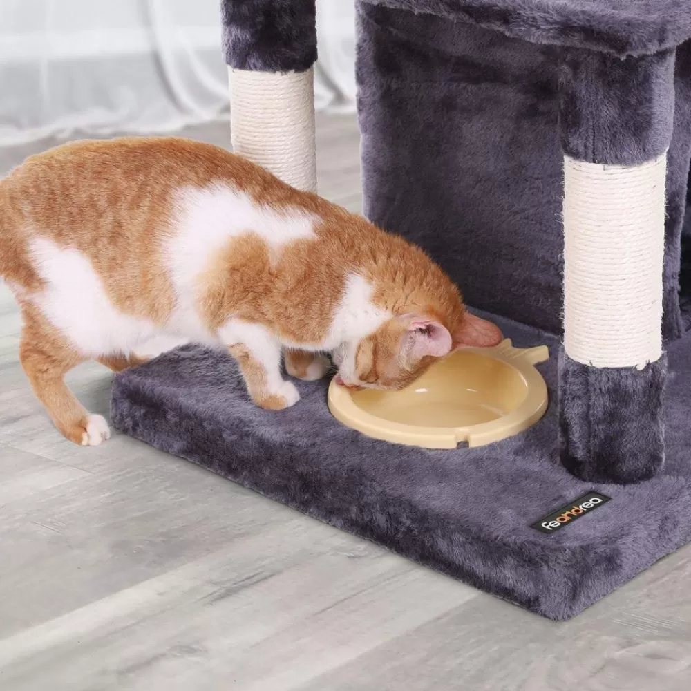 kratzbaum_mit__hhlen__cm_anthrazit_4.webp Outlet SONGMICS Kratzbaum mit 2 Höhlen 85 cm Anthrazit