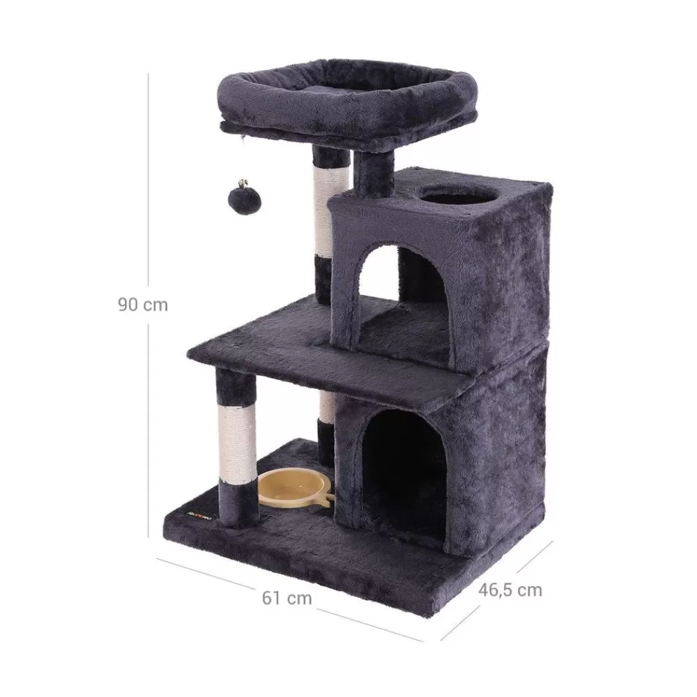 kratzbaum_mit__hhlen__cm_anthrazit_6.webp Outlet SONGMICS Kratzbaum mit 2 Höhlen 85 cm Anthrazit