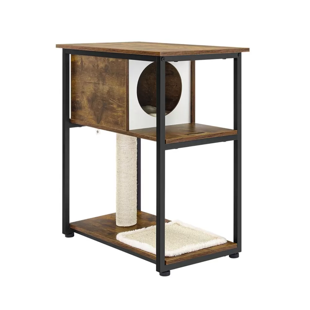 Best Sale SONGMICS Kratzbaum mit Ablagefläche platzsparend Vintagebraun