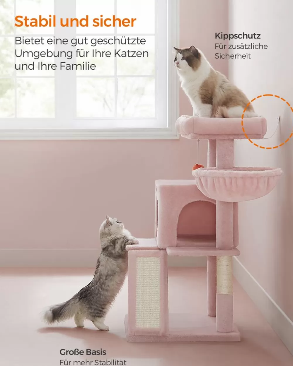 kratzbaum_mit_groer_plattform_pastellrosa_6.webp New SONGMICS Kratzbaum mit großer Plattform pastellrosa