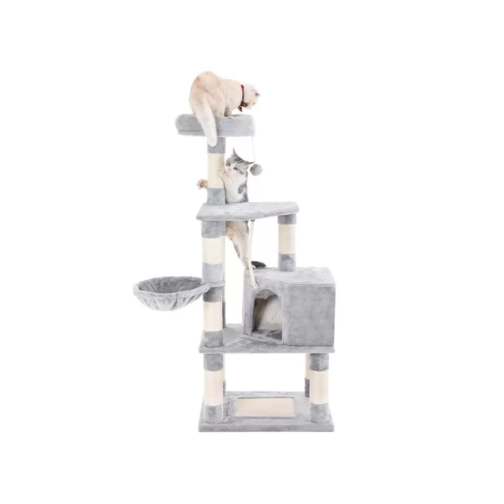 Best Sale SONGMICS Kratzbaum mit hohem Turm 138 cm Grau