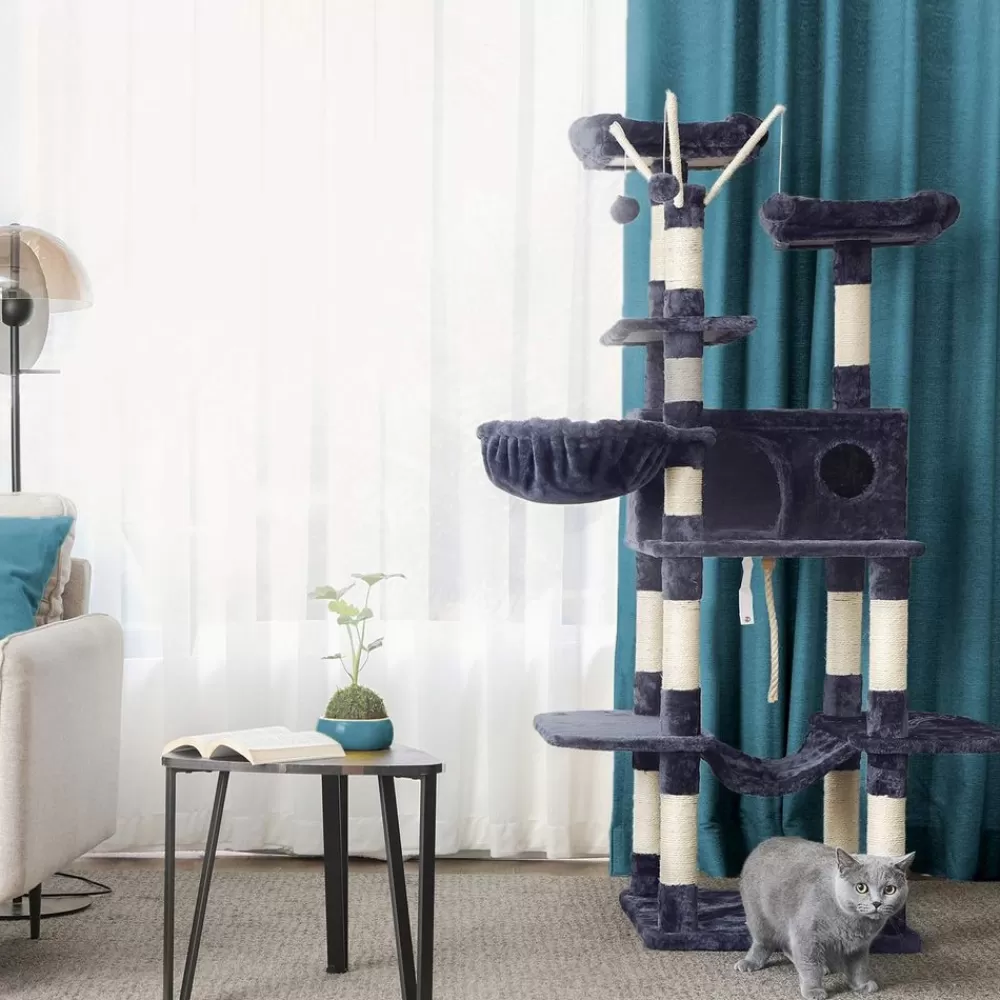 Fashion SONGMICS Kratzbaum Rauchgrau