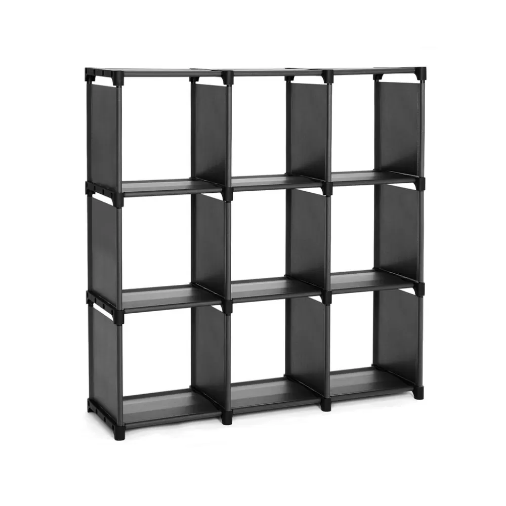 Shop SONGMICS Kunststoffregal 9 Würfel Schwarz