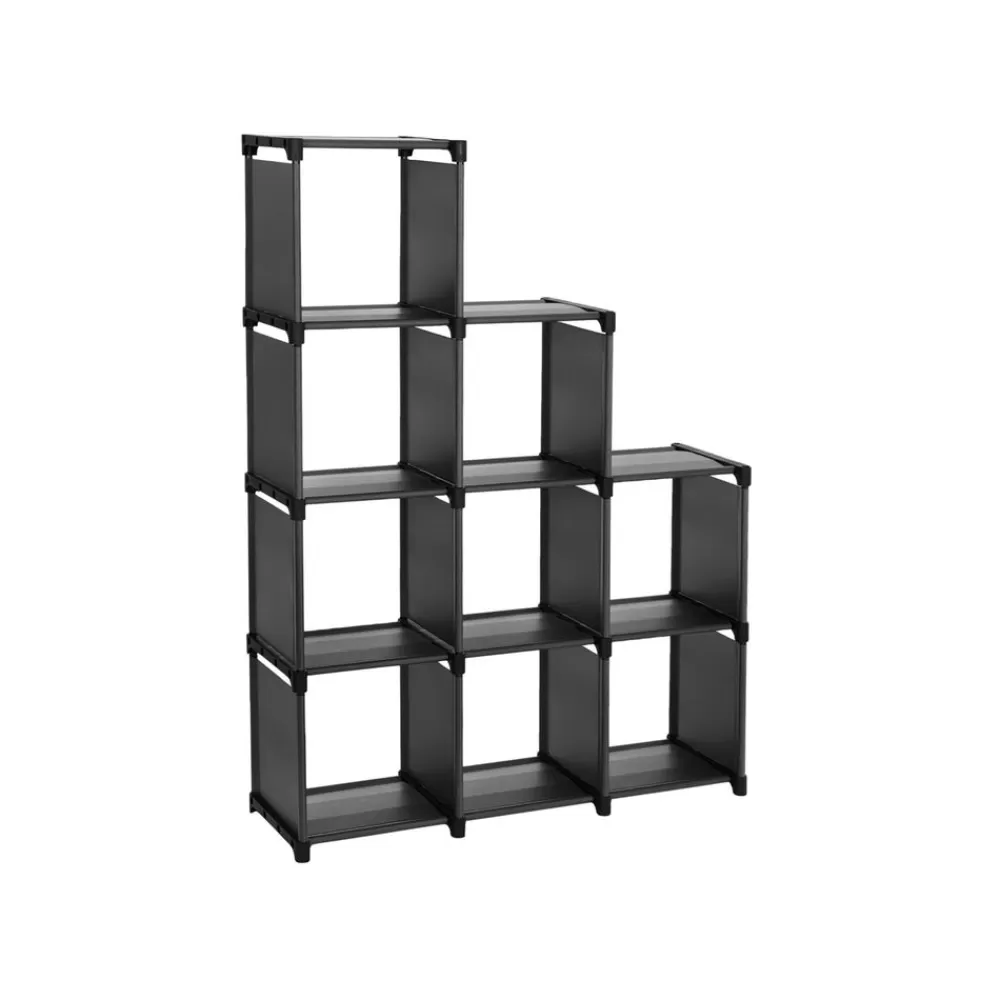 Shop SONGMICS Kunststoffregal 9 Würfel Schwarz