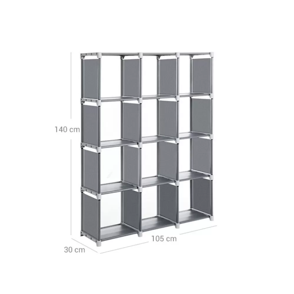 kunststoffregal__wrfel_schwarz_12.webp Cheap SONGMICS Kunststoffregal 12 Würfel Schwarz