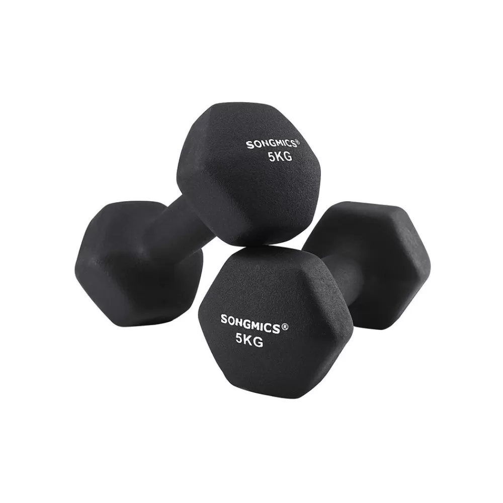 Best Sale SONGMICS Kurzhanteln mit matter Beschichtung Schwarz