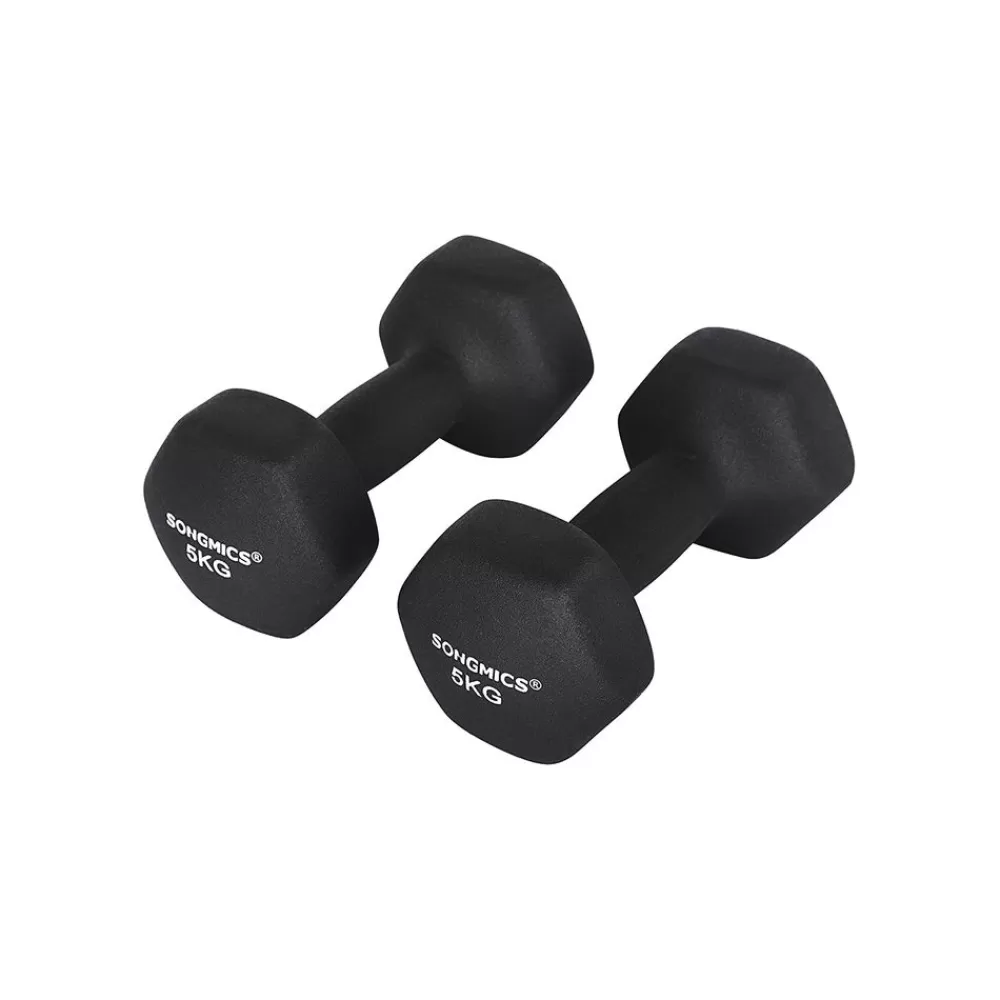 Best Sale SONGMICS Kurzhanteln mit matter Beschichtung Schwarz