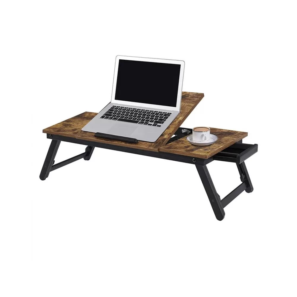 Fashion SONGMICS Laptopständer höhenverstellbar Industriestil vintagebraun-schwarz