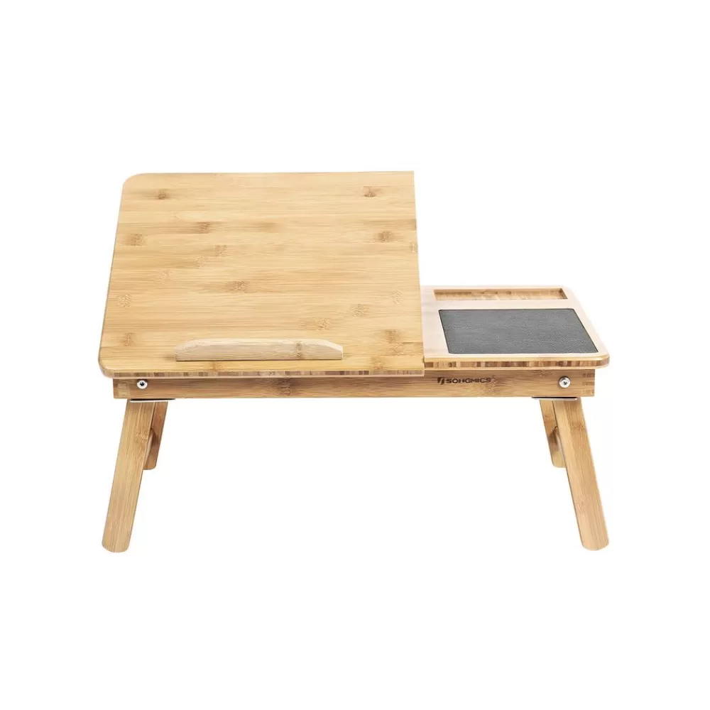 Fashion SONGMICS Laptoptisch mit Schublade Bambus