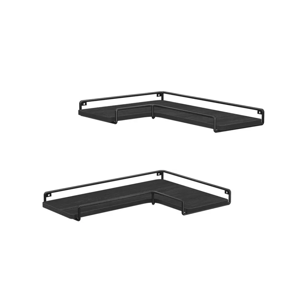 Store SONGMICS L-förmiges Eckregal Industrie-Design schwarz
