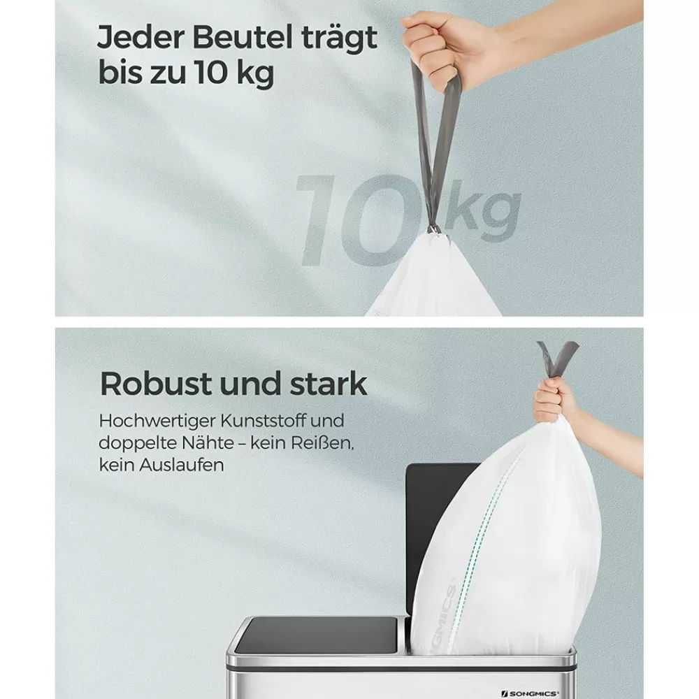 litermllbeutel_mit_zugband_insgesamt__stck_2.webp Hot SONGMICS 30-Liter-Müllbeutel mit Zugband insgesamt 180 Stück Weiβ