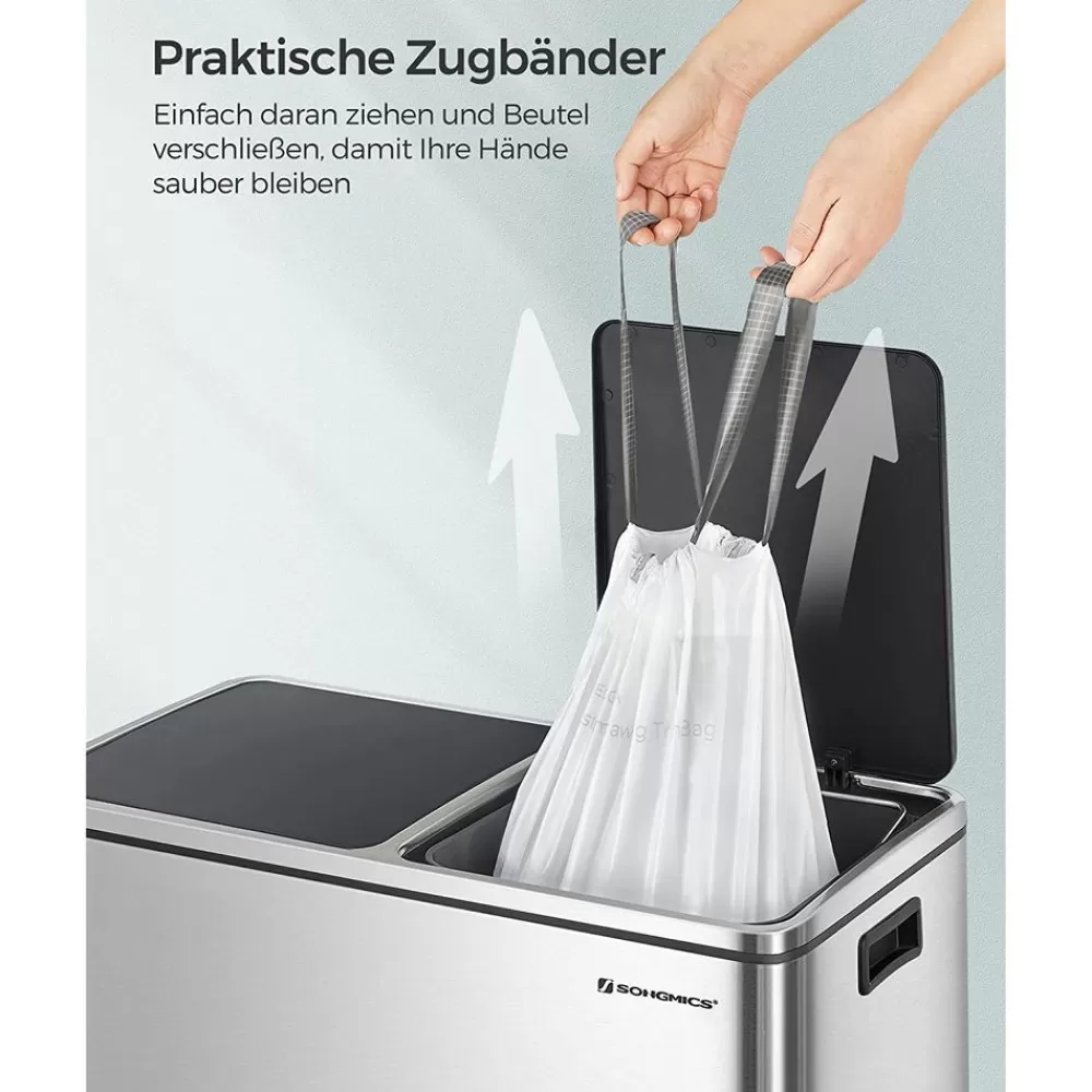 litermllbeutel_mit_zugband_insgesamt__stck_3.webp Hot SONGMICS 30-Liter-Müllbeutel mit Zugband insgesamt 180 Stück Weiβ